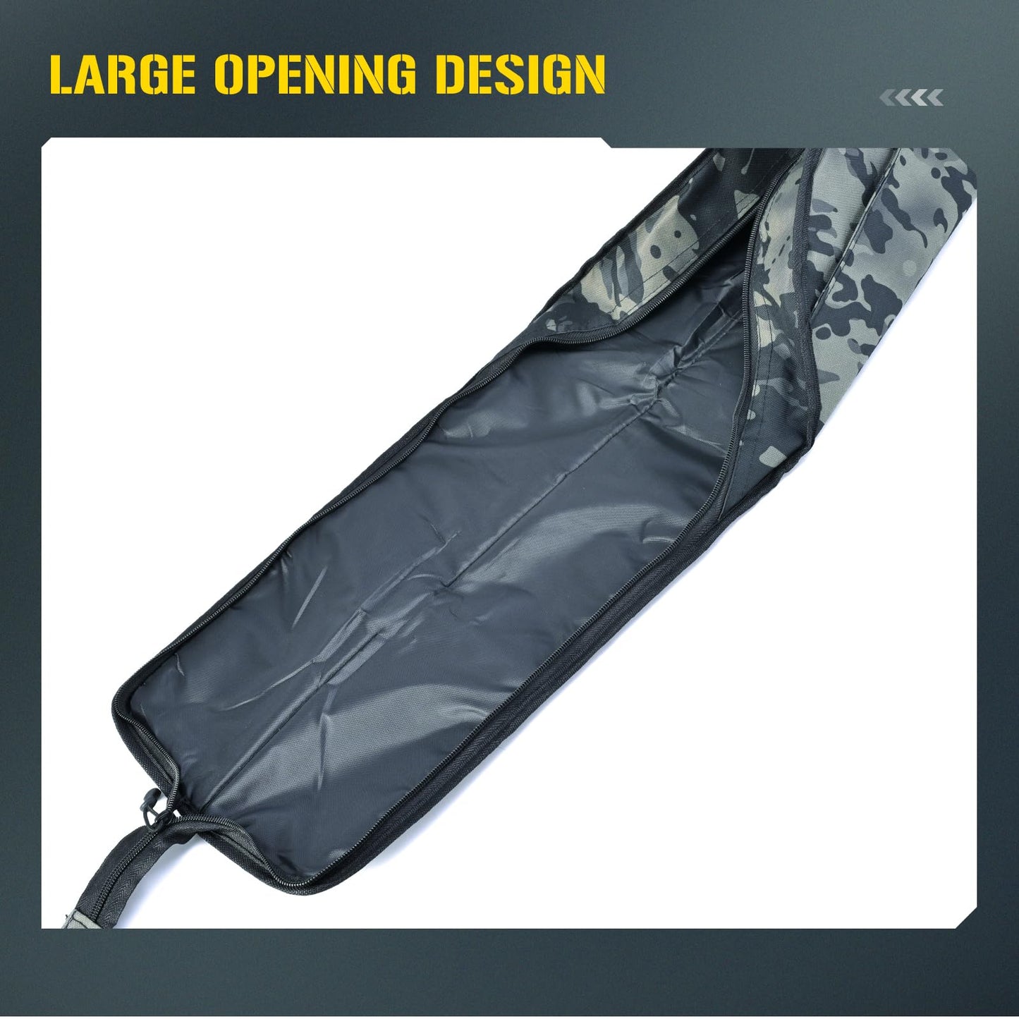 LEOFISHING Portable Folding Fishing Pole Bag 3.94ft/4.59ft/5.25ft Fishing Rod and Reel Protective Case Fishing Tackle Storage Bags Carry Organizer Outdoor for Fishing 3 Size (Small(120cm/3.94ft))