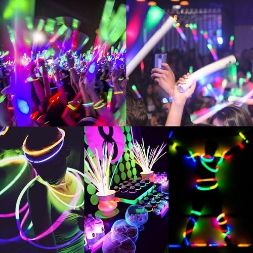 Glow Sticks Bulk Wholesale, 50 4” Blue Glow Stick Light Sticks. Bright Color, Kids Love Them! Glow 8-12 Hrs, 2-Year Shelf Life, Sturdy Packaging, GlowWithUs Brand