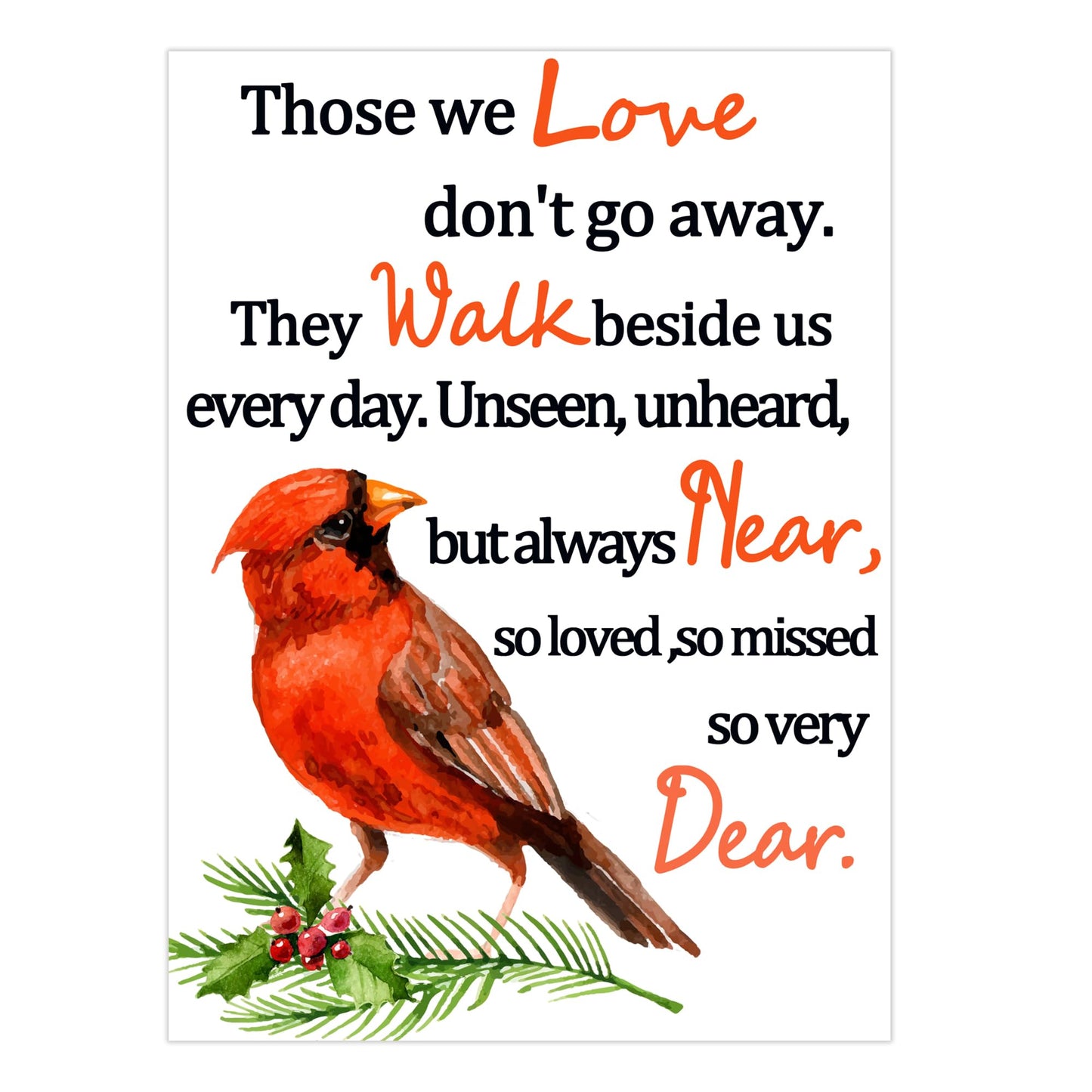 10 Set Cardinal Keychain Bulk Metal Red Bird Cardinal Key I Am with You Always Poem Cards White Organza Bags Funeral Gifts Grief Gifts Sympathy Gifts for Condolence Remembrance Bereavement