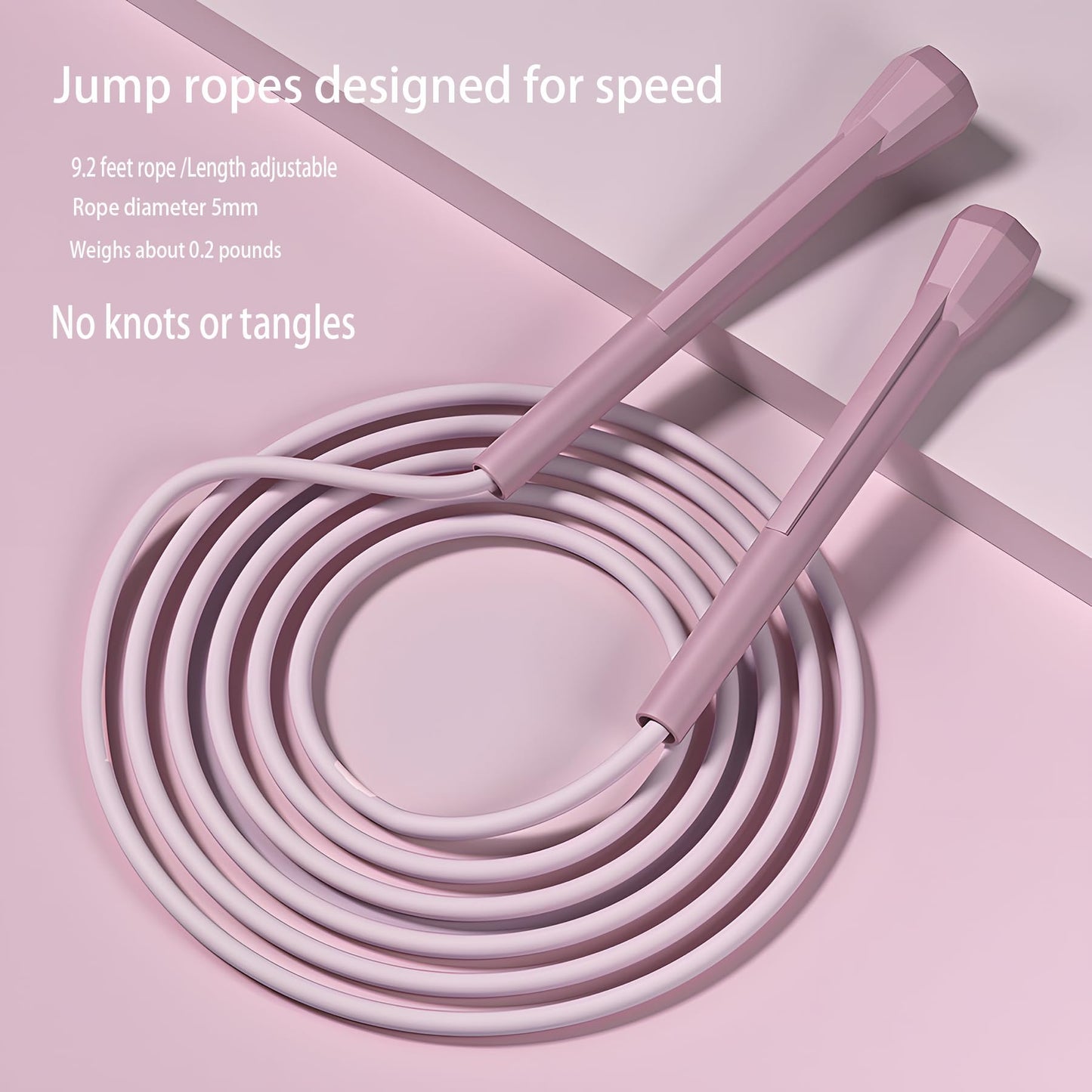 kids Jump Rope - Speed Jump Rope for Kids 8-12,Lightweight,Tangle-Free, Adjustable,Perfect for Toddlers,Adult Beginners,Jumprope for Fitness,Enhance Endurance and Speed Workouts MINGAH