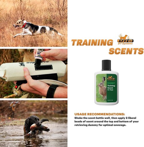 DT Systems Super Pro Series Training Scents, Natural Real Concentrated Hunting Retriever Dog Field Game Trailing Scent Training Aid for Puppies, Adult & Senior Dogs, 1.25 oz