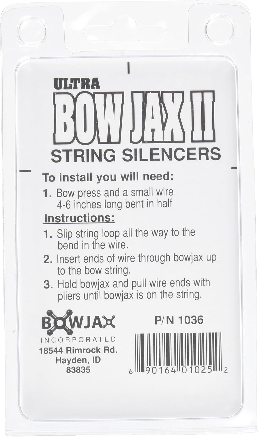 Bowjax 1036 Ultra Bow Jax II Dampener-Pack of 4 (Black)