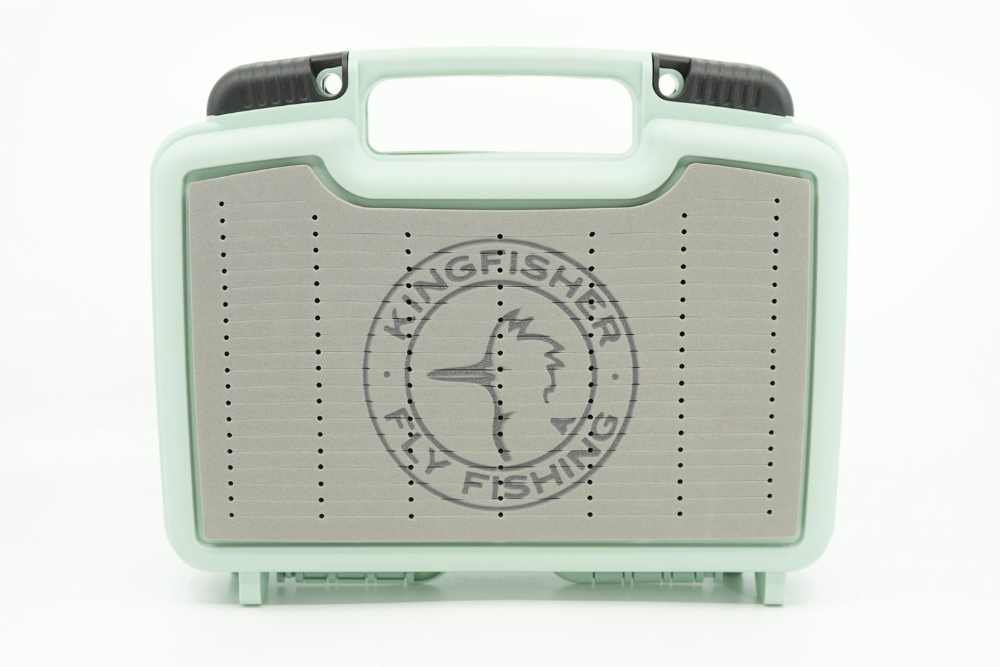 Kingfisher Boat Box Fly Fishing Streamer Box 2.0 JR (10"x8"X3”), Sage