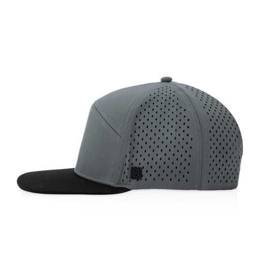 Billest Gresham Flat Bill Hat | Water-Resistant | Grey Snapback | Men & Women | Lightweight & Breathable | Mesh
