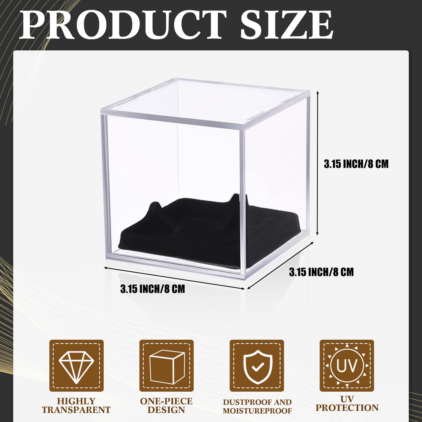 Kigley 18 Pcs Baseball Display Cases for Balls, UV Protection Cube Acrylic Baseball Holder, Clear Storage Autograph Holders for Official Size Memorabilia Ball Display Cases