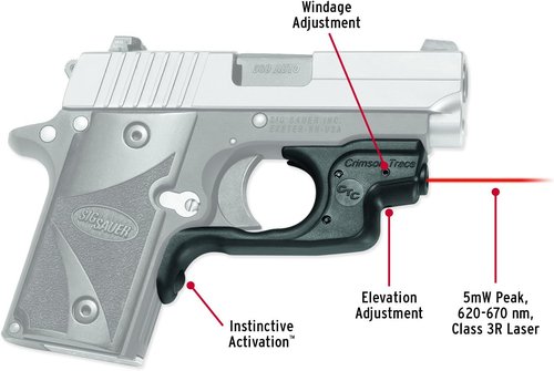 Crimson Trace LG-492 Laserguards with Heavy Duty Construction and Instinctive Activation for Sig Sauer P238/P938, Defensive Shooting and Competition