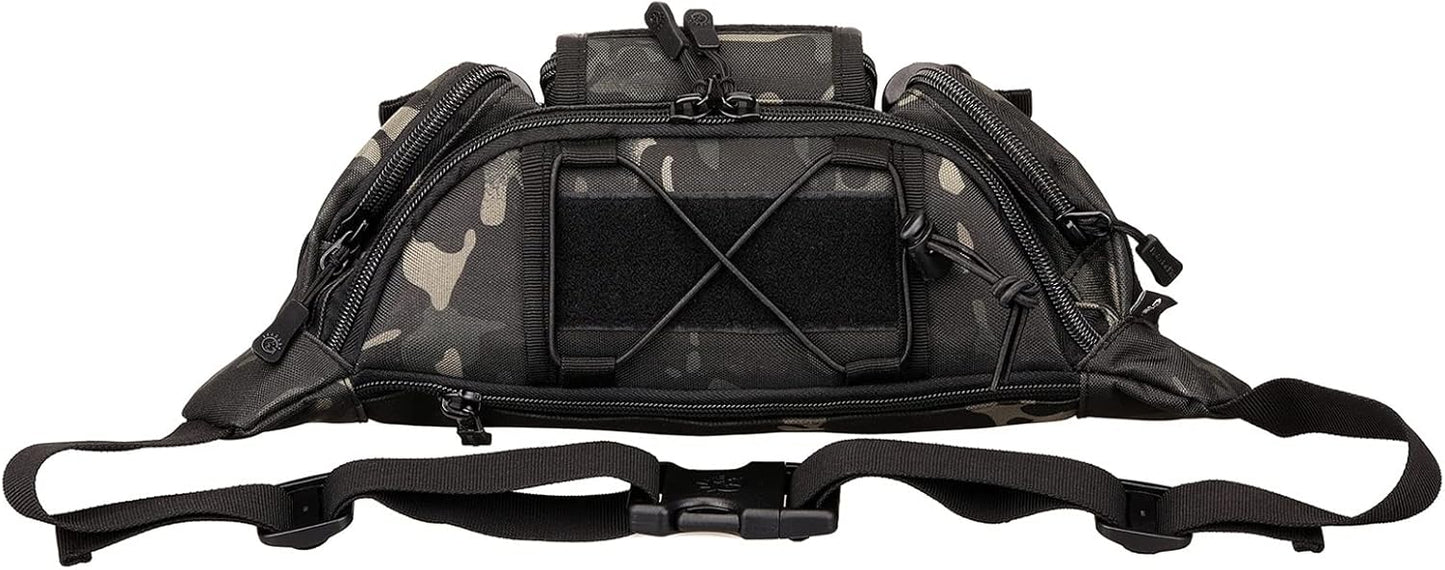 ArcEnCiel Tactical Fanny Pack for Men Waist Bag Hip Belt Outdoor Hiking Fishing Bumbag with Patch