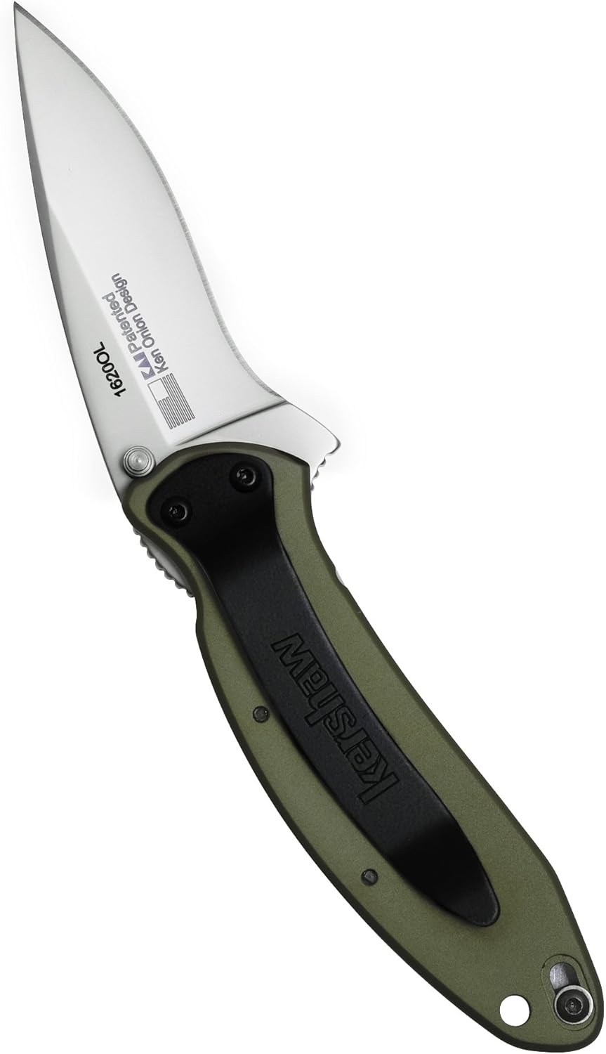 Kershaw Scallion Pocket Knife, 2.4 inch Folding Blade, SpeedSafe Assisted Opening, Perfect EDC, Made in the USA, Multiple Styles