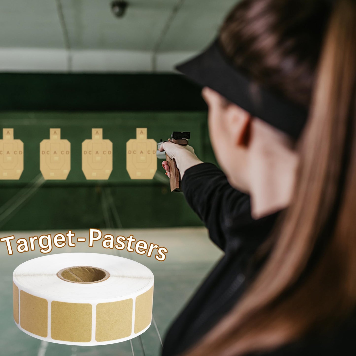 2000Pcs Square Target Pasters- Self-Adhesive Target Stickers-0.87" Shooting Labels for Pistol Shooting Range Targets (2)