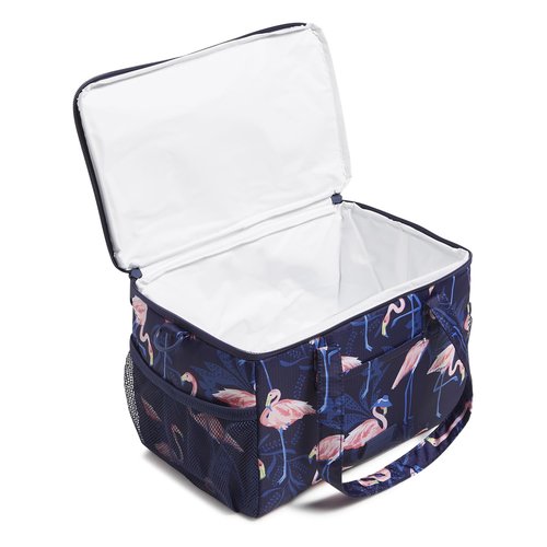 Vera Bradley Recycled Ripstop Cooler, Flamingo Party