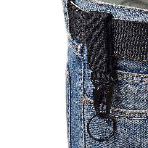 3 Pieces Outdoor Tactics Belt Key Clip Nonlocking Tactical Keychain Belt Clip Locking Mountaineering Carabiner Strap Carabiner Clip