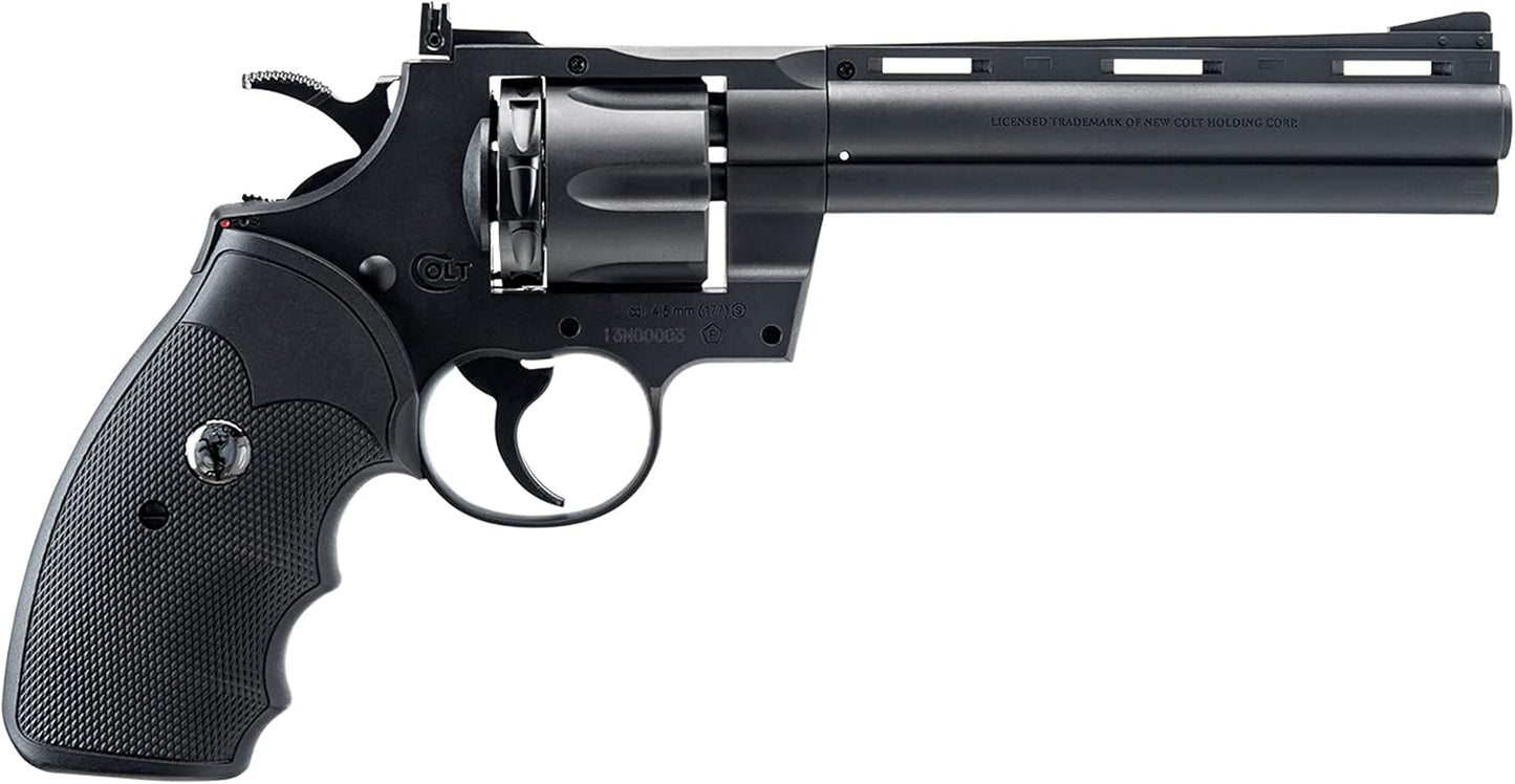 Umarex Colt 6" Python .357 Caliber Steel BB C02 Air Pistol, Powdered Black