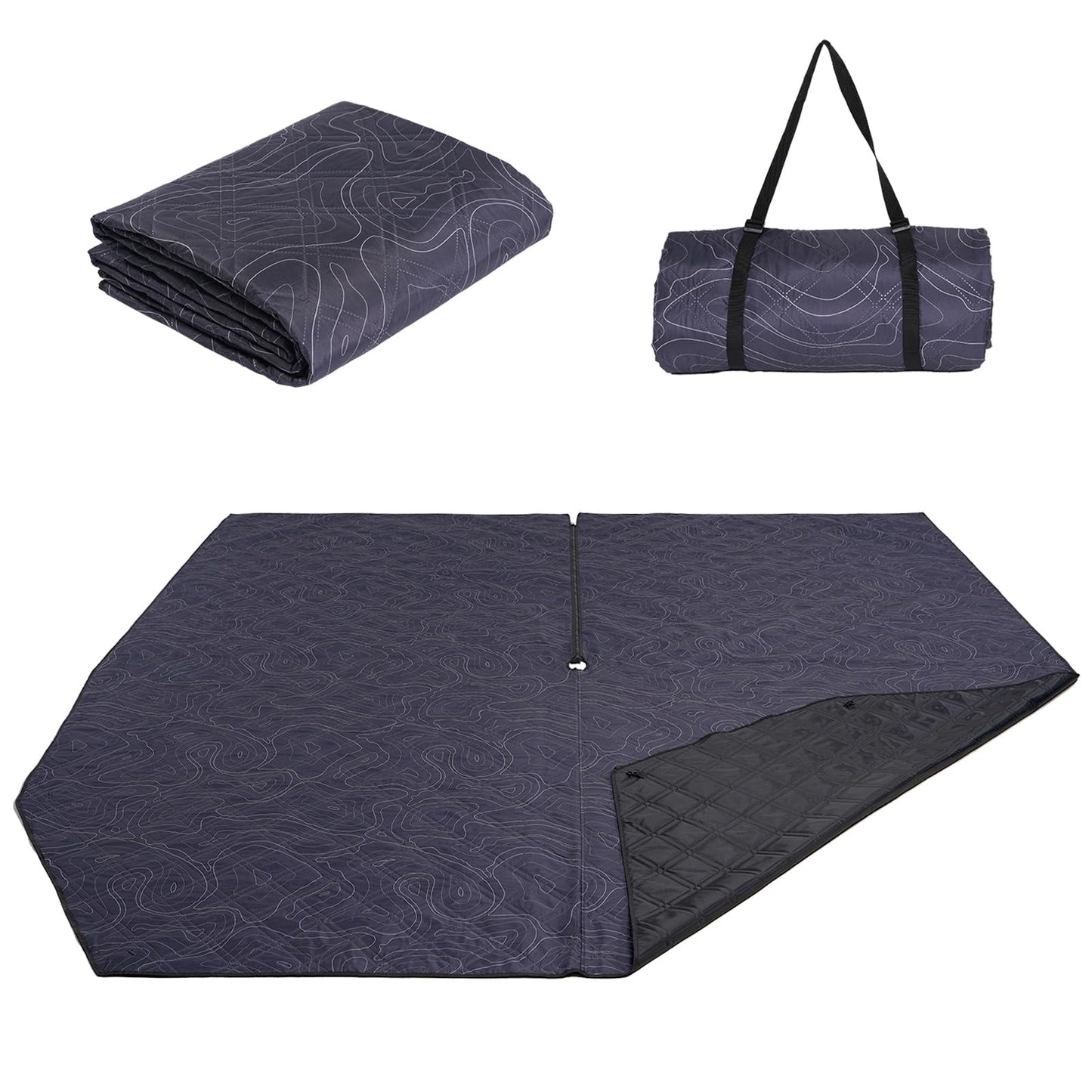 KingCamp Tent Footprint, Soft and Durable Tent Carpet Mat with Ultrasonic Seamless Padding and Waterproof Layer for Camping, Picnic, Beach & Outdoor Travel