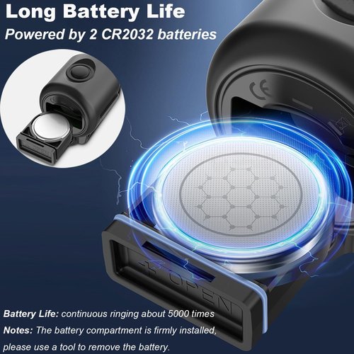 AaiLucky Electric Bike Horn, 120dB Loud Bicycle Horn, Electronic Bicycle Bells for Adults/Kids Bike/Scooter/Ebike, 300mAh Battery Operated, Waterproof
