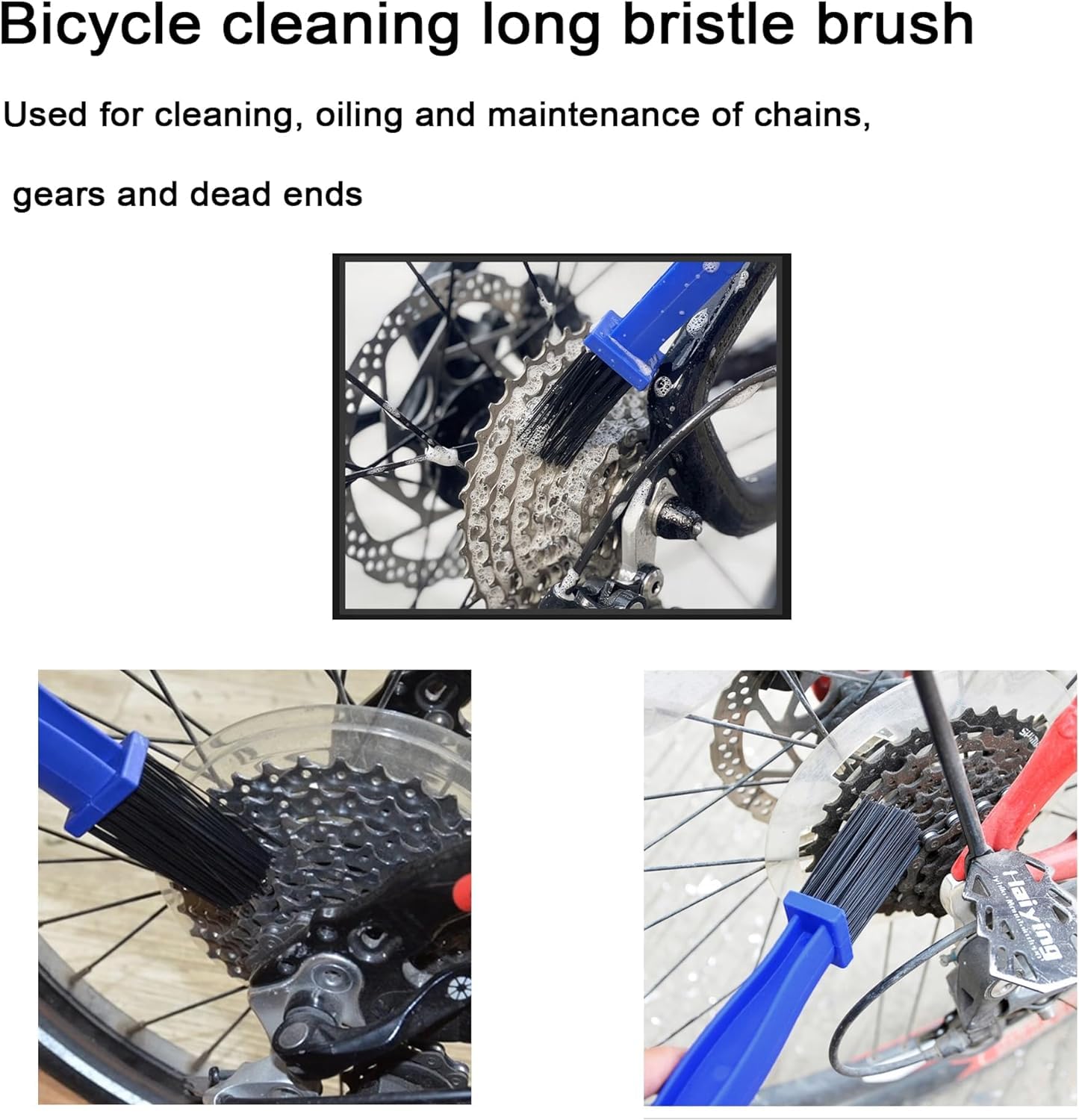 JXINLODGEG Bike Chain Cleaner Kit Including Chain Oil Lubricant, Bike Cleaner Brush Tool, Bicycle Chain Cleaning Agent,Chain Lube for Mountain/MT/Road/BMX Bike