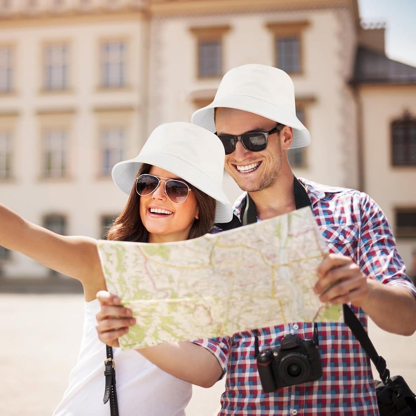 Reversible Cotton Sun Hat for Women | Summer Travel & Beach Fishing Cap