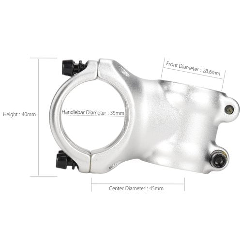 BICYCGEAR 35 Mountain Bike Stem 45mm 65mm ±7 Degree MTB Handlebar Riser Stem for MTB Mountain Bike E Bikes Dirt Bike Cycling, 3D Forged Alloy, Sand Blasted