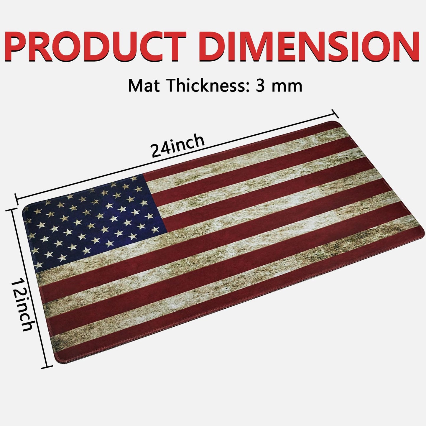 24"x12" Gun Cleaning Mat with 200PCS 6" Gun Cleaning Swabs - Waterproof, Oil-Resistant, Anti-Slip Pistol Mat for All Handguns - Thick Workbench Pad and Lint-Free, Highly Absorbent Long Cotton Swab