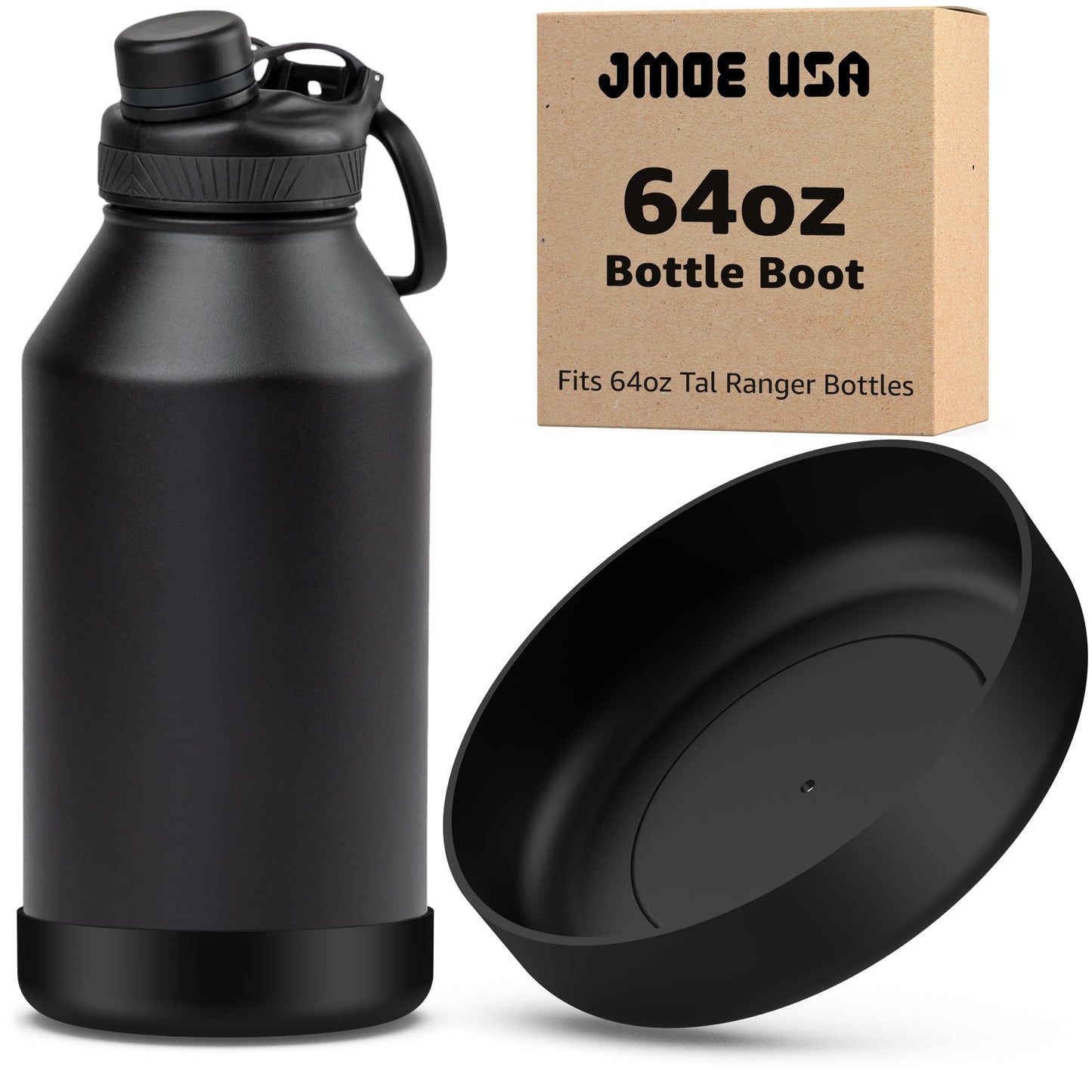 Jmoe USA Boot for Tal 64oz Water Bottle | Fits 64 oz Ranger Jug | Protects Against Dents & Scratches | Silicone Sleeve Protector for Bottom of Jug | Made of Durable BPA Free Silicone