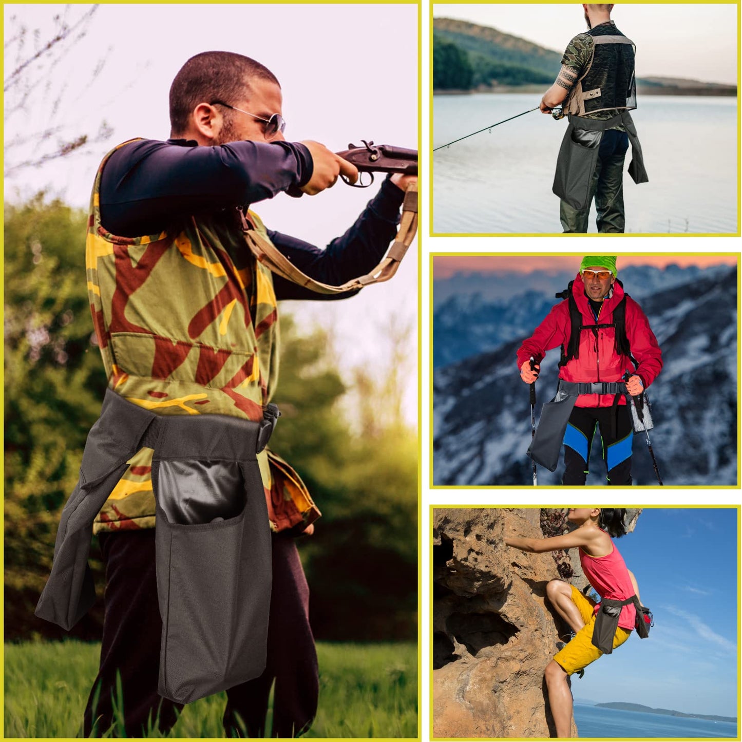 BOOSTEADT Dove Hunting Belt, Game Pouch, Shell Bags, Water Bottler Holder, Adjustable Game Belt for Shooting, Hunting