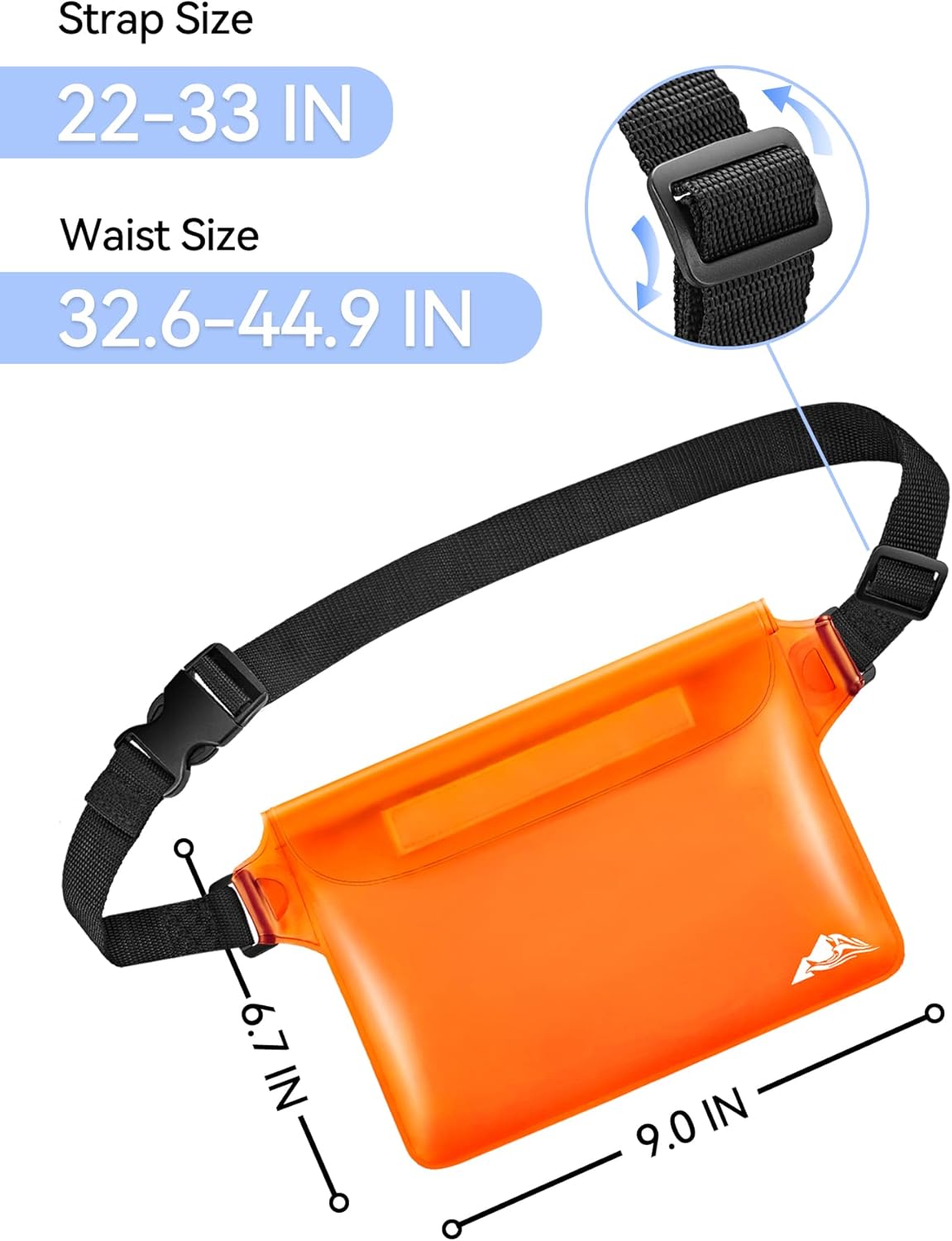 HEETA Waterproof Fanny Pack | Adjustable Waist Strap for Swimming & Beach