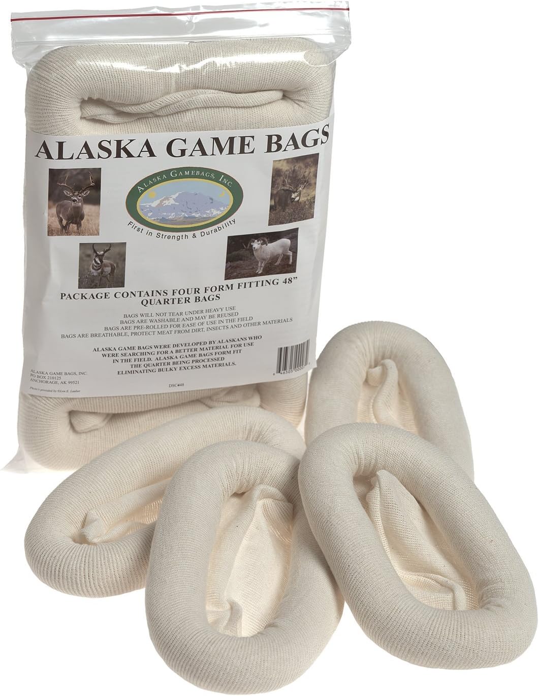 Alaska Game Deer, Antelope and Sheep Bags, 48-Inch (Pack of Four)