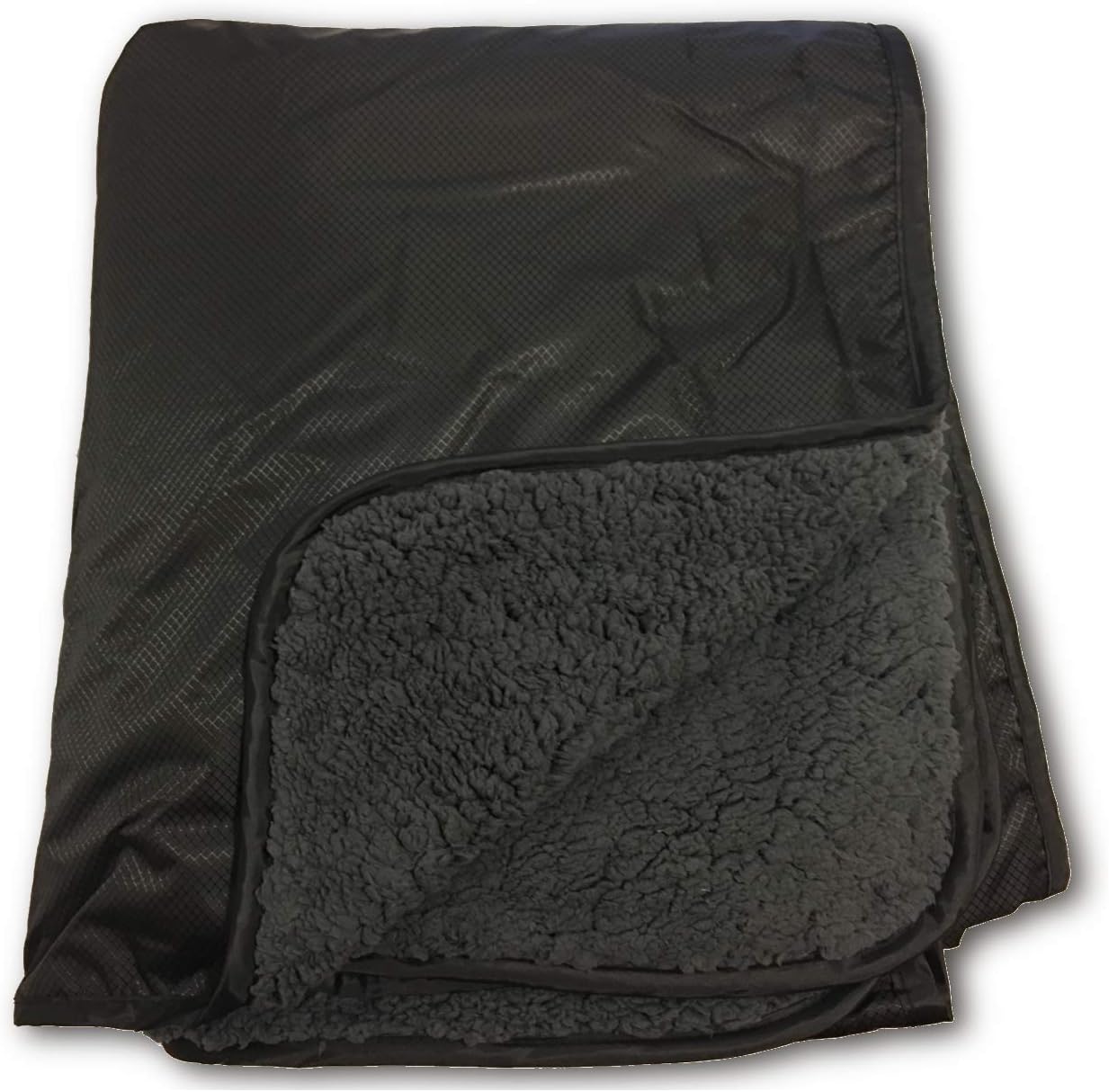"Elemental Stadium Sherpa Blanket, Waterproof, Windproof, Picnic, Wheelchair, Camping, Concerts, Bag with Shoulder Strap and Carrying Handle, 56" x 80"