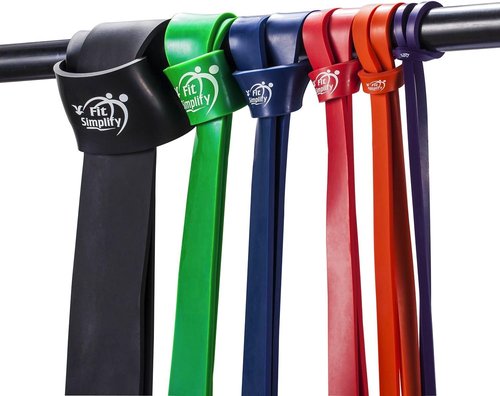 Fit Simplify Pull Up Assist Resistance Bands for Fitness, Physical Therapy, Stretching, Mobility and Exercise