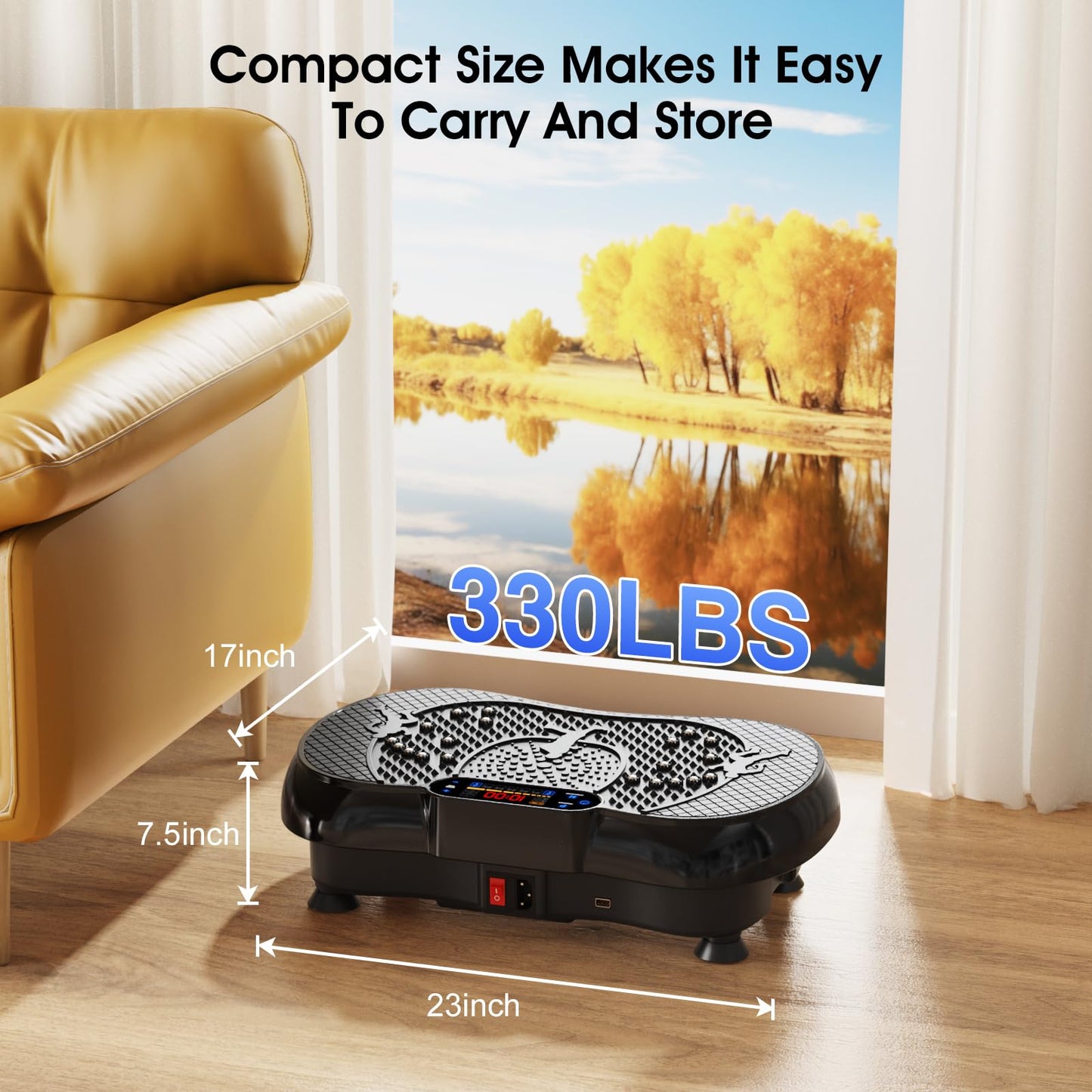 Anyrap Vibration Plate Exercise Machine, Vibration Plate for Lymphatic Drainage, Whole Body Workout Vibrating Fitness Platform, Effective for Weight Loss, Shaping, Toning & Wellness