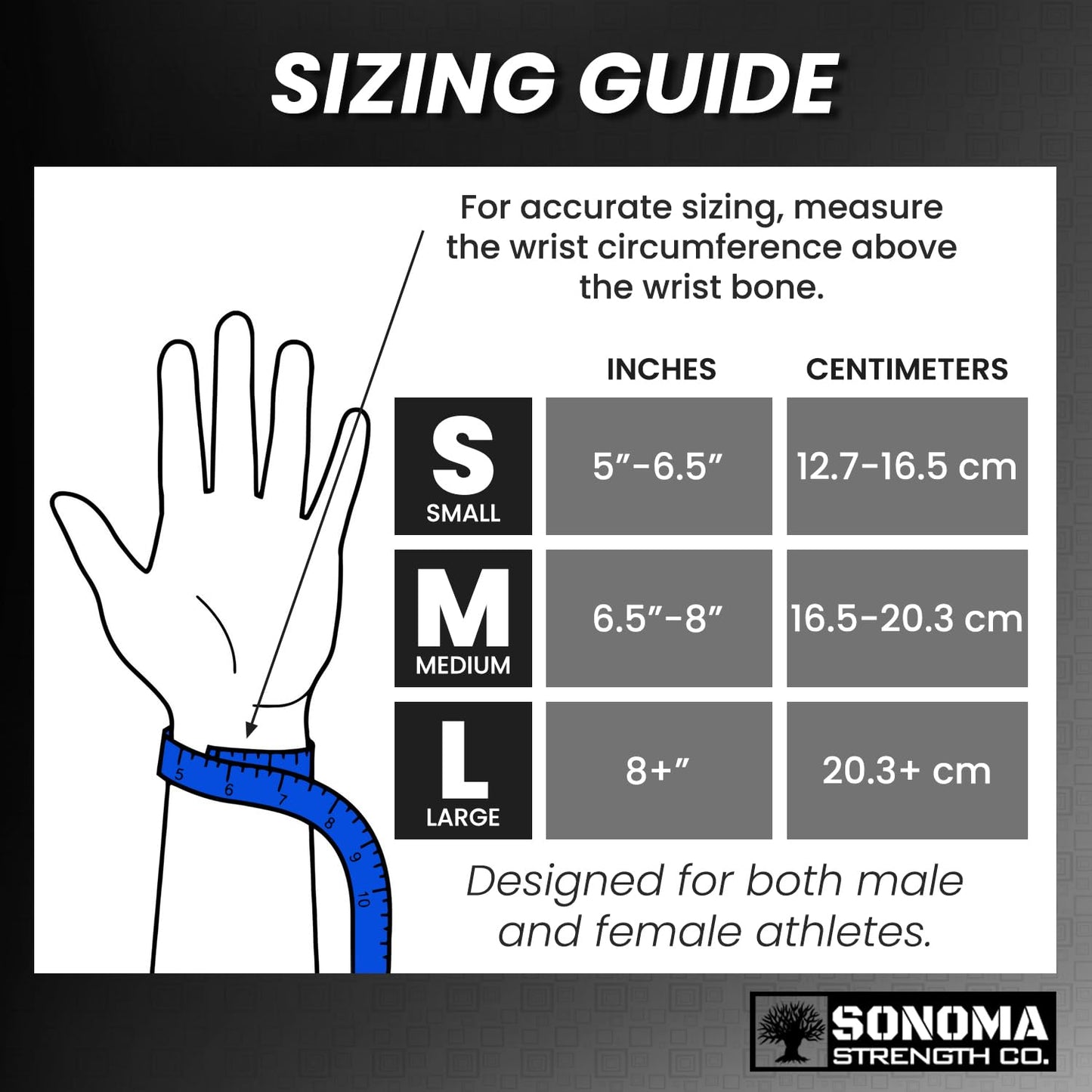 Sonoma Strength Co Weight Lifting Grips Heavy Duty Gloves Alternative Wrist Strap with Padded Wrist Support & Maximum Grip - Gym Straps for Weightlifting, Powerlifting, Deadlift, Crossfit, Pullup Grip