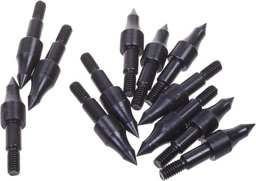12pcs Archery Arrow Tips 75/100/125/150 Grain Field Points 5/16 inch Screw in Bullet Points Arrowheads Broadheads for Crossbow Recurve Bow Compound Bow Hunting Bow and Arrow Target Shooting Practice