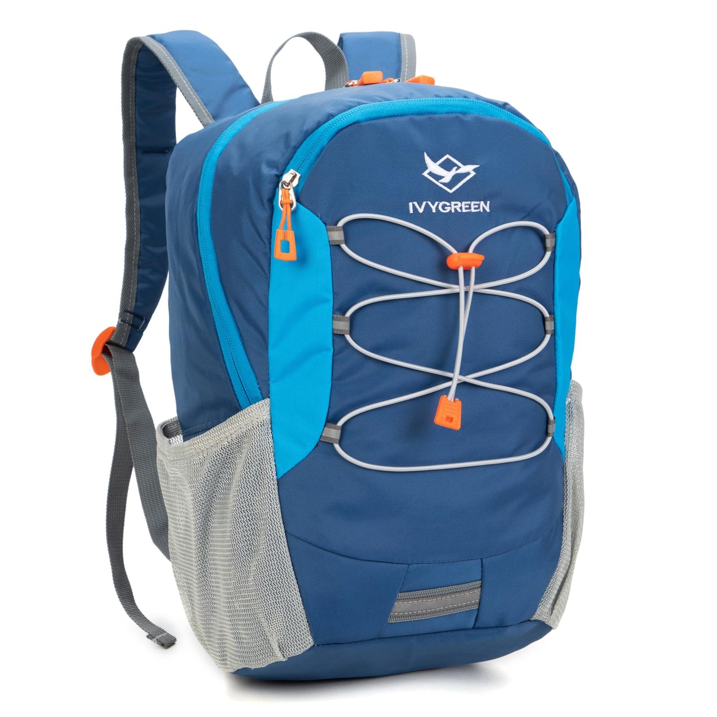 IVYGREEN Little Kids Hiking Backpack for Boys or Girls, Small Daypack for Camping or Travel (Blue, Small)