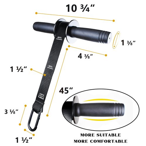 VAIIO Forearm Strengthener and Wrist Roller with Quick Locking Mechanism - Durable PVC Anti-Slip Grip Handles - Perfect for Men and Women - Ideal for Hand, Wrist, and Forearm Strength Training Black