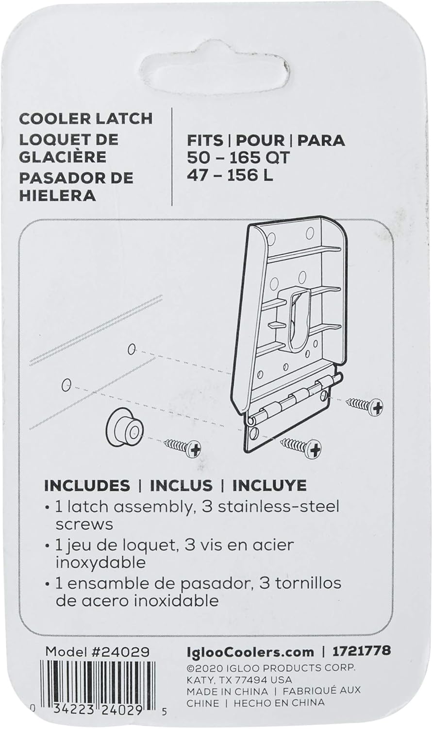 Igloo Universal Fit Hybrid Plastic/Stainless Steel Latch