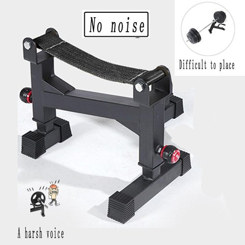 2 Stand Quiet Deadlift Barbell Elevation Stand Black