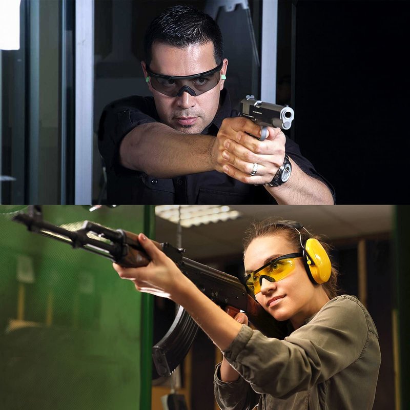 xaegistac Shooting Glasses Eye Protection for Shooting Range,Tactical Glasses with 3 Interchangeable Lens High Impact Eye Protection