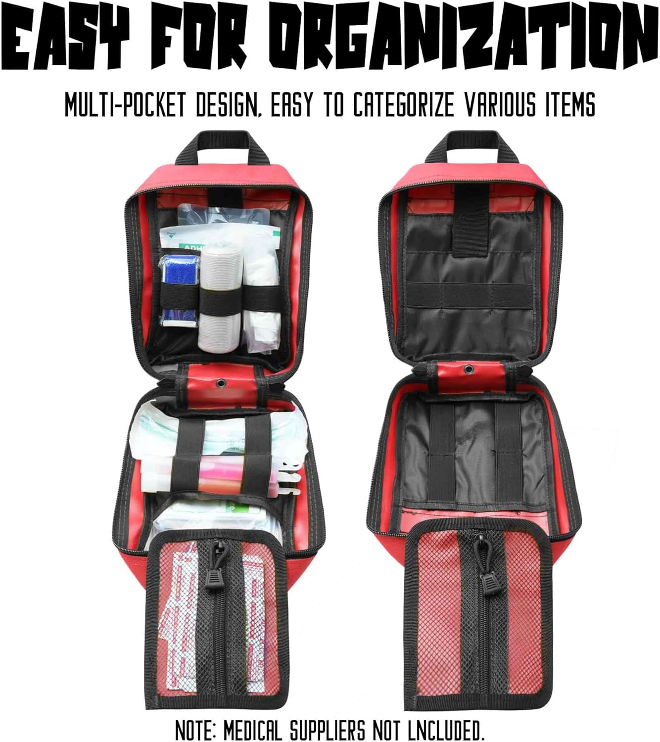 1000D Molle Ifak Pouch Rip Away, Tactical Tear Away Medical Pouch Empty, Military First Aid Pouch Bag Only for Camping Hiking Travel