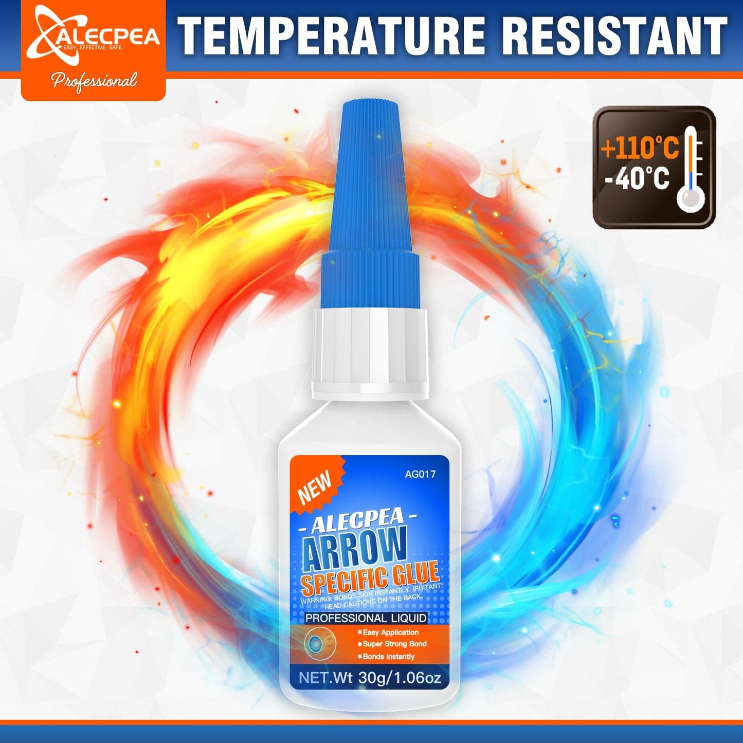 30g Instant Arrow Fletching Glue, Fast-Curing Clear Adhesive for Vanes, Feathers, and Inserts, Perfect for Aluminum, Carbon, and Wood Shafts, Ideal Archery Accessory