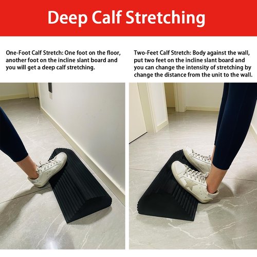 Ultimate Calf Stretching Solution by SEWD – Multiple Stretching Angles for Plantar Fasciitis, Achilles Tendonitis, Tight Calves and Hamstrings – Anti-Slip Design for Foot and Heel Strength Training