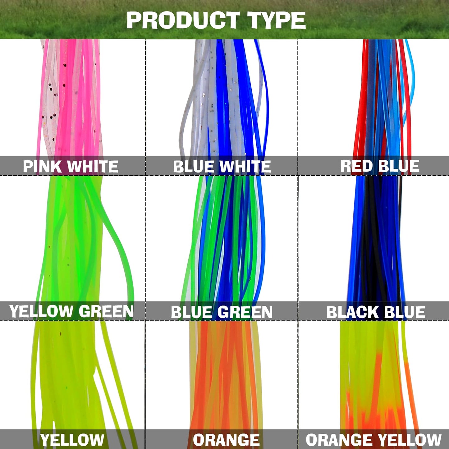 Ghanneey 18pc Fly Tying Materials Colorful Fishing DIY Fishing Accessory for Make Fly Fishing Lure Flies 18 Colors