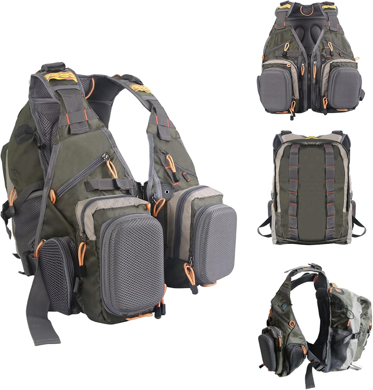M MAXIMUMCATCH Maxcatch Fly Fishing Vest Pack for Men and Women Adjustable Outdoor Fishing (Vest/Sling Pack/Backpack)