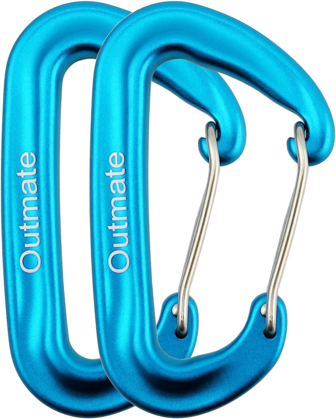 12kN 3.2"x2" Heavy-Duty Carabiner Clips - Durable, Lightweight Aluminum Alloy Carabiners for Hiking, Camping, Keychains, Dog Leashes, Hammocks & More