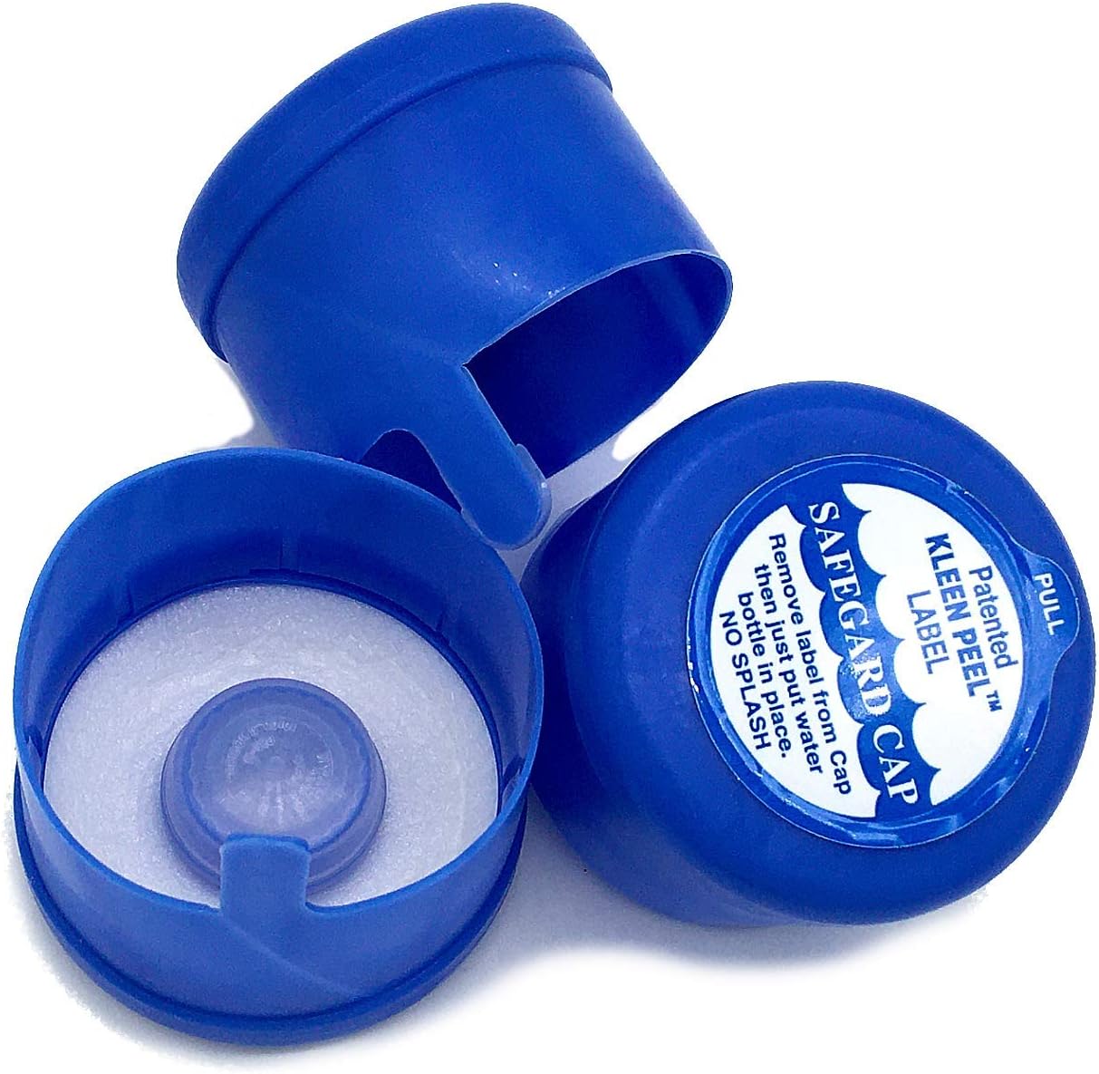 Water Bottle Cap for 3 or 5 gallons - Non Spill (Quantity of 3) MADE IN USA.