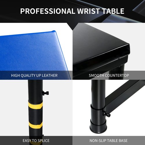 INNOLIFE Arm Fighting Competition Table,Professional Arm Wrestling Table, Standard Duo Training, Blue Red
