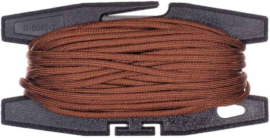 Paracord Spool Tool with 50 Feet of 550 7 Inner Strand Parachute Cord