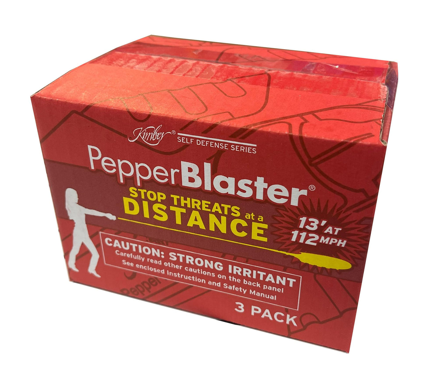 Kimber Self Defense Less-Lethal PepperBlaster 3 - (3 Pack) - Red