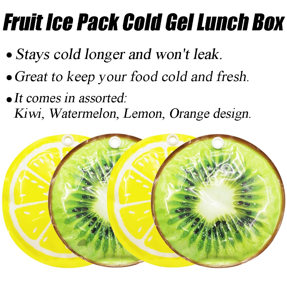 (4PCS) I Freezer Packs for Kids,Gel Ice PackReusable Hot and Cold Gel Ice Packs for Injuries, Ice Pack, Reusable Freezer Packs Long Lastingce Packs Cooler Lunchbox, Ice Pack for Camping,