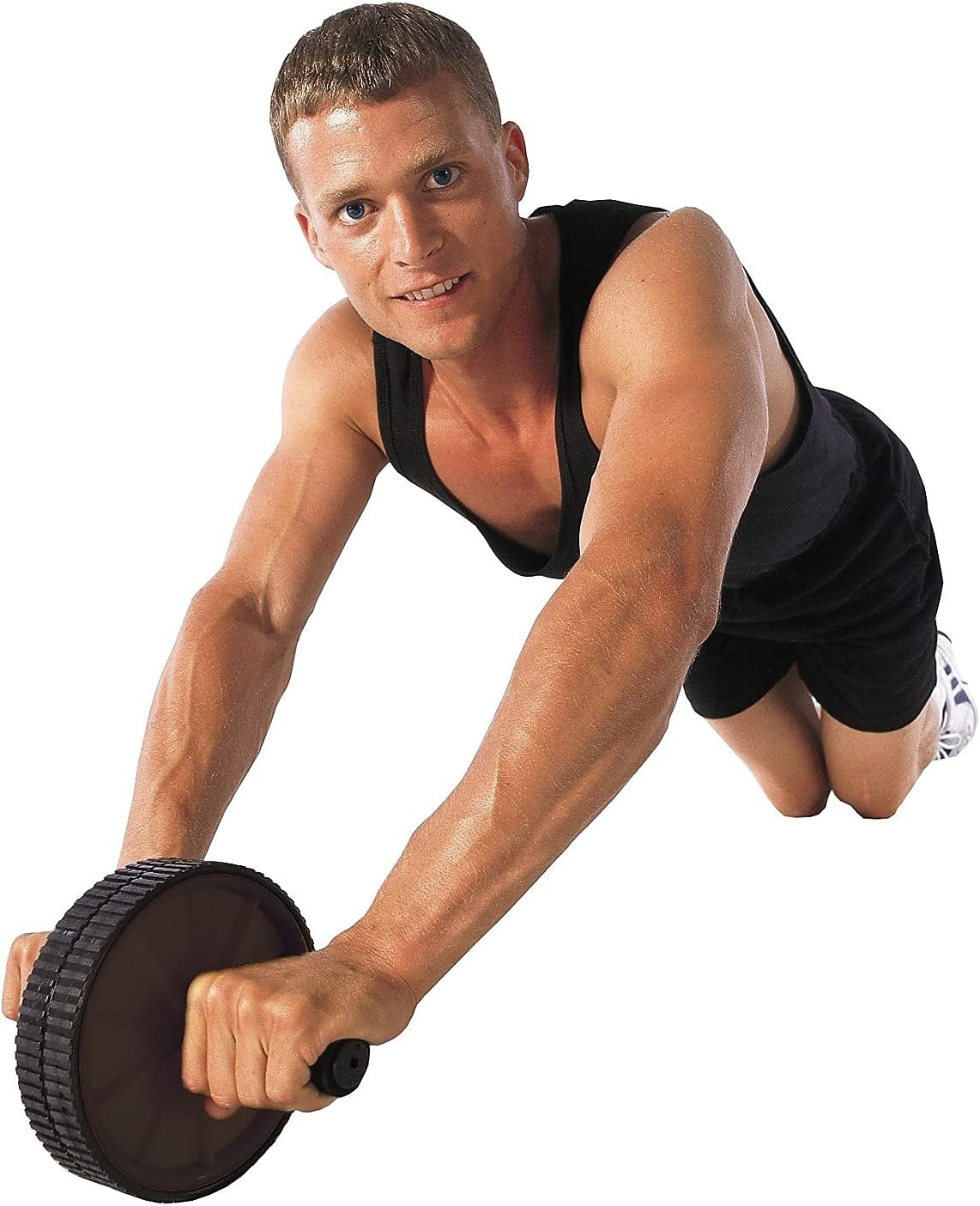 Gofit Black Deluxe Exercise Wheel (GF-DEW)