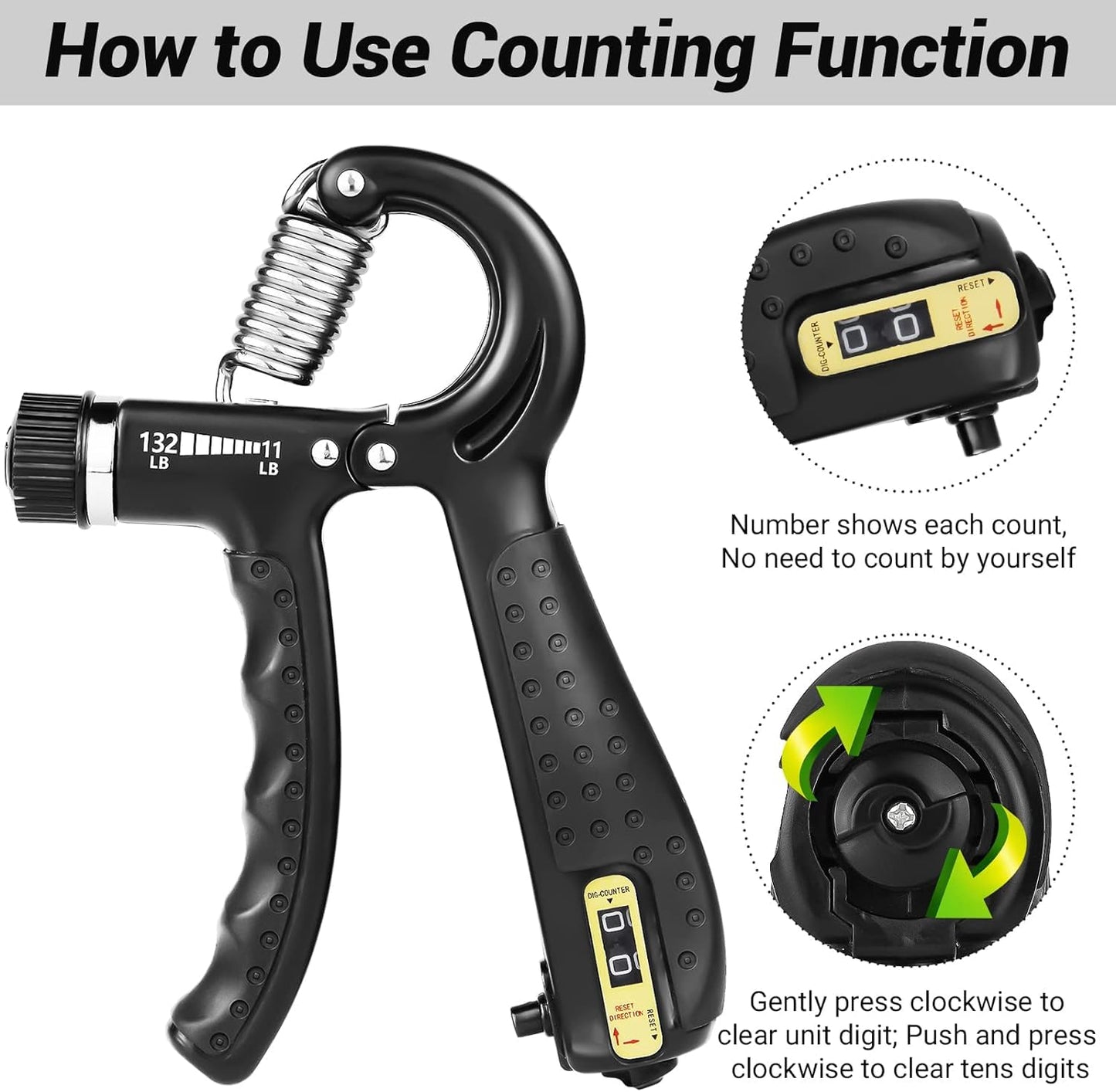 Hand Grip with counter (5-60 KG)