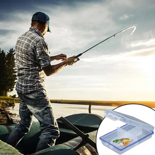 4 Pack Small Tackle Box Organizer, Mini Tackle Box Fishing Tackle Box Organizer Snackle Box Container with Dividers for Hook Lures Flies Fly Tying